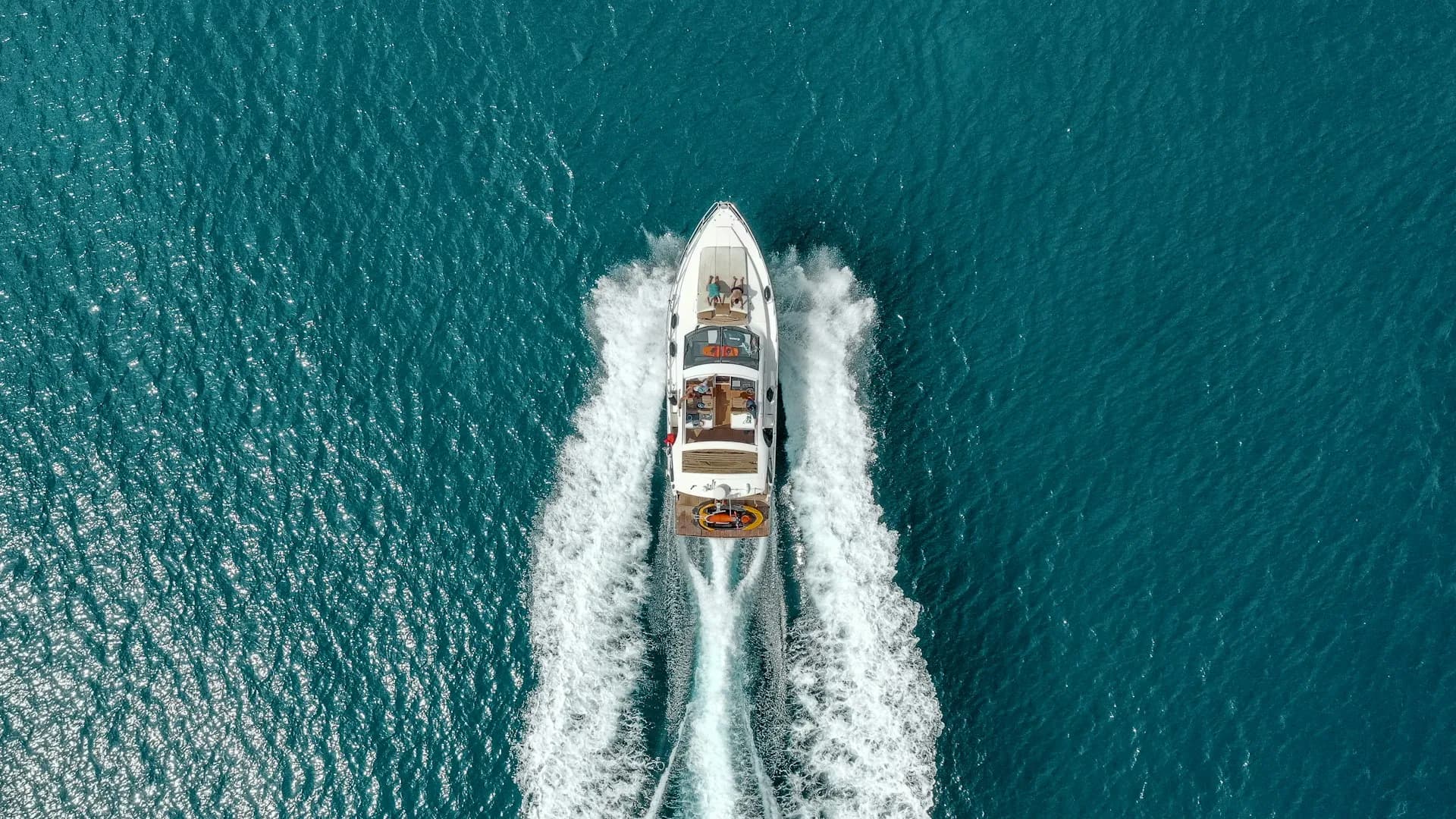 Luxury yacht on Dubai waters